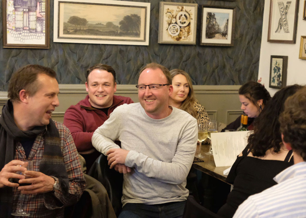 The team at DigiTickets enjoying a staff social